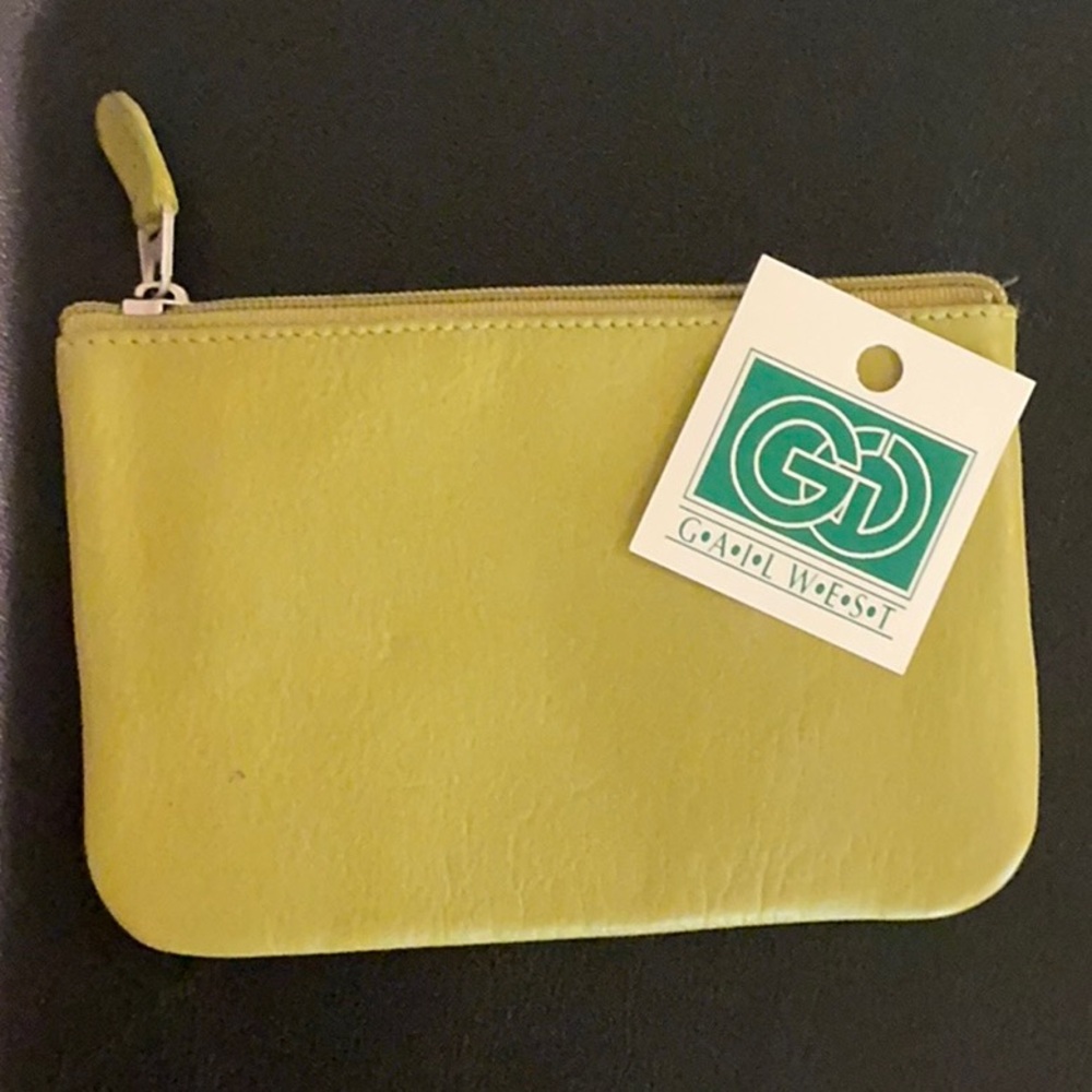 Green Leather Wallet Minimalist Design